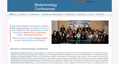 Desktop Screenshot of biotechnologycongress.com