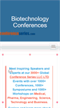Mobile Screenshot of biotechnologycongress.com
